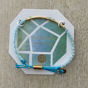 Gorjana power gemstone bracelet - aquamarine for truth